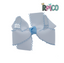 {White/Blue} Moonstitch Hair Bow