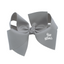 {Silver} Hair Bow - STIFF GROSGRAIN