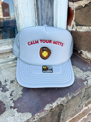 {Calm your Mitts} Softball Trucker Hat