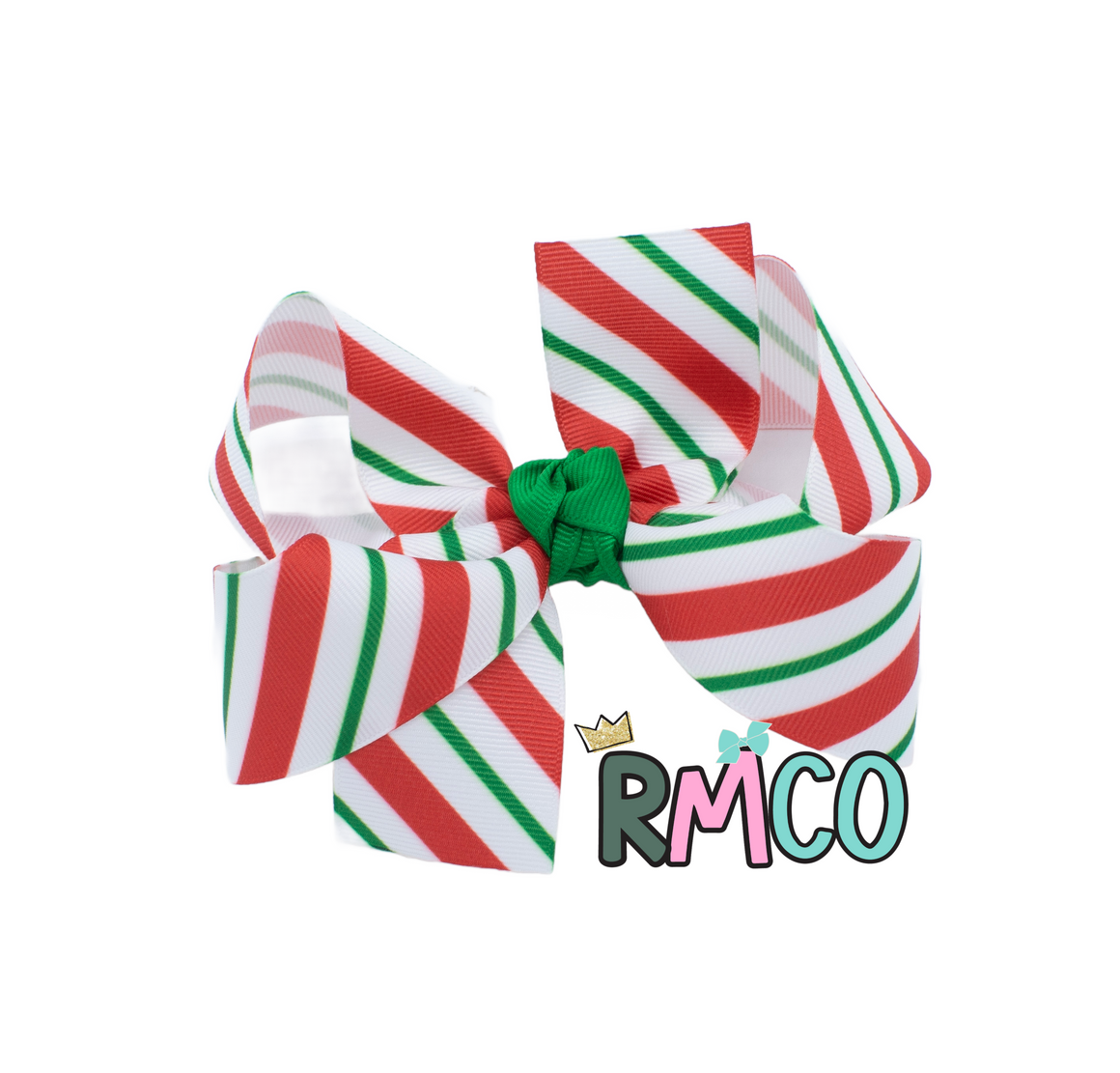 {Candy Cane} Classic Hair Bow