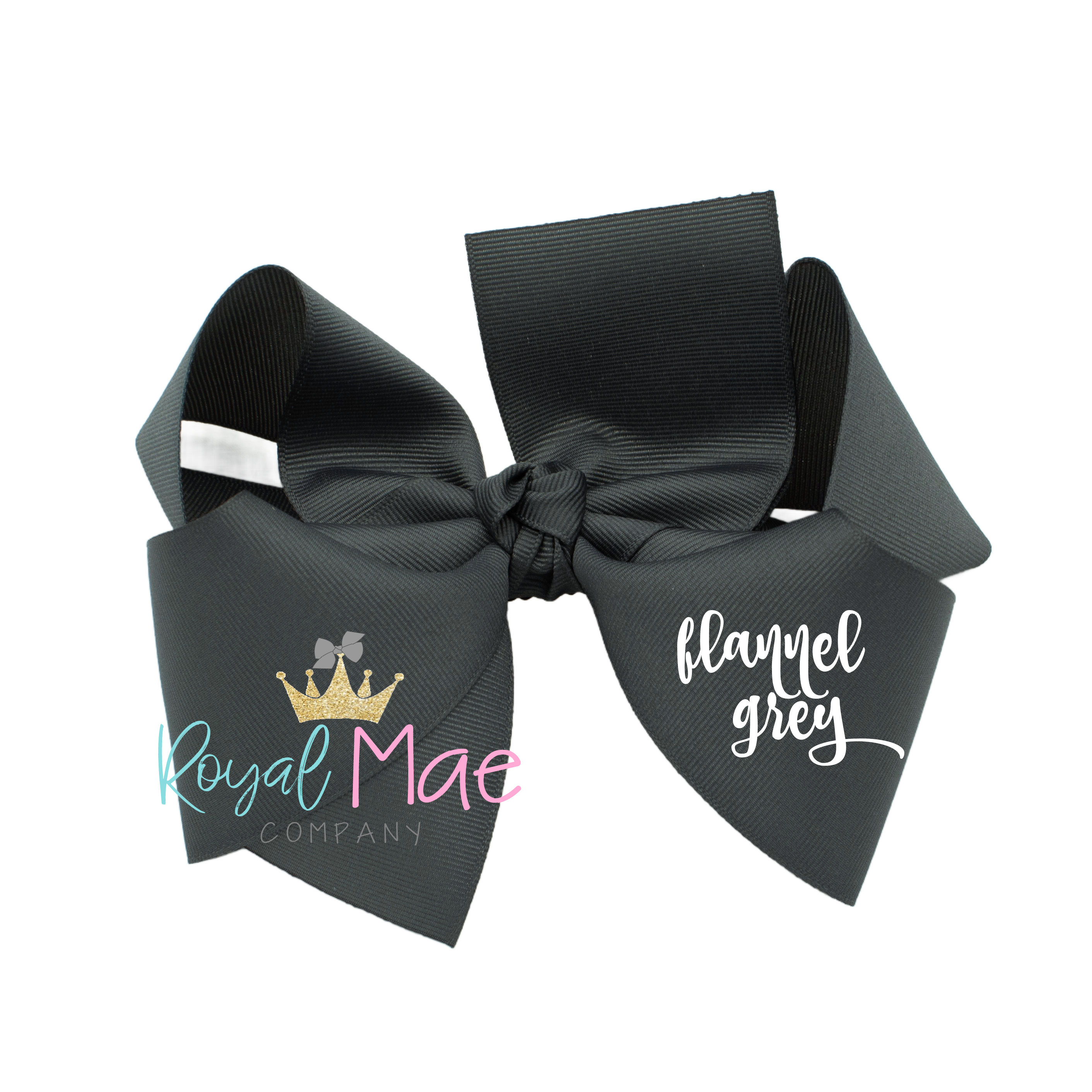 {Flannel Grey} Hair Bow Main image