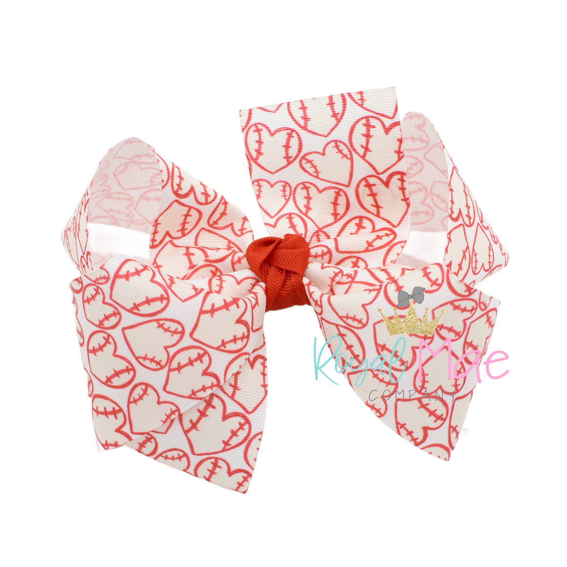 {For the LOVE of the game} Hair Bow- PREORDER