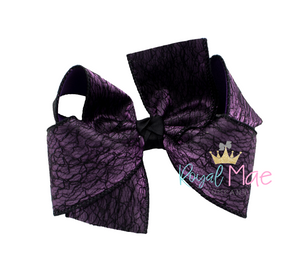 {Spider Web} Hair Bow - PURPLE