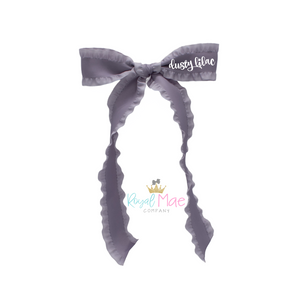 {Dusty Lilac} Ruffle Sailor Bow