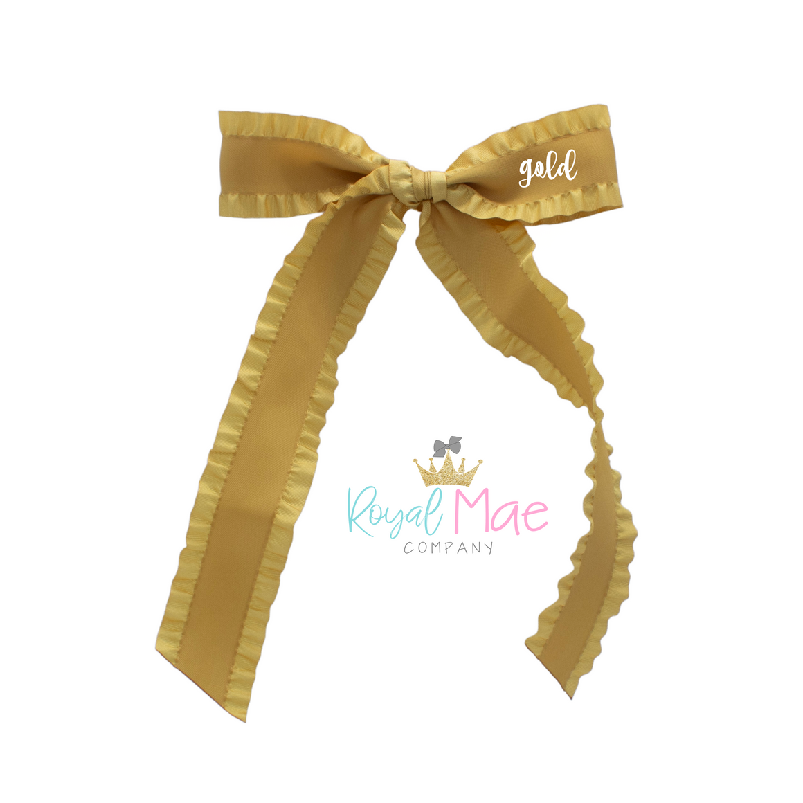 {Gold} Ruffle Sailor Bow