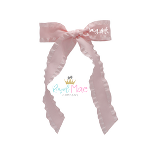 {Baby Pink} Ruffle Sailor Bow