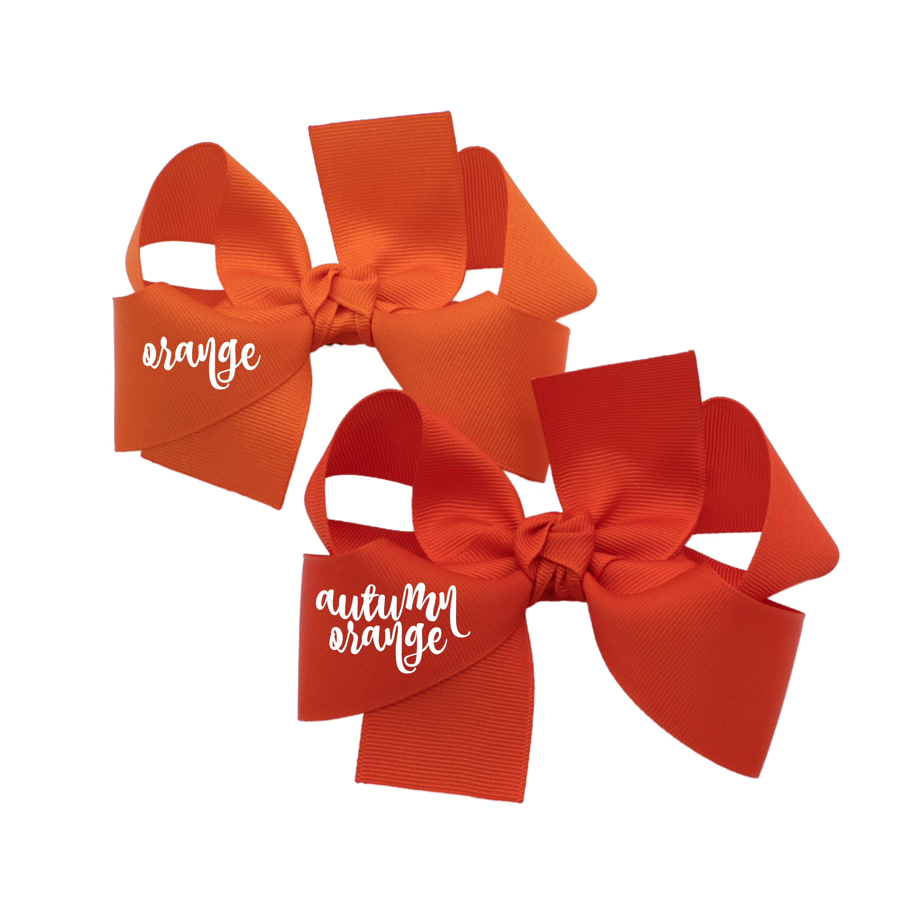 {Autumn Orange} Hair Bow Main image