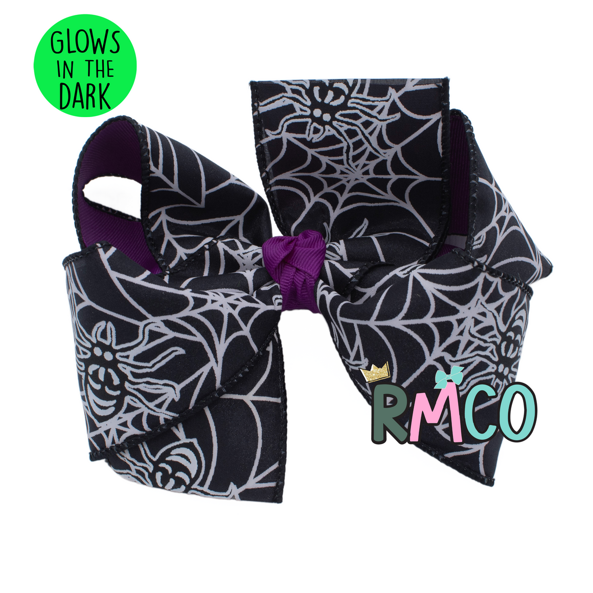 {Night Crawler} Hair Bow - BLACK