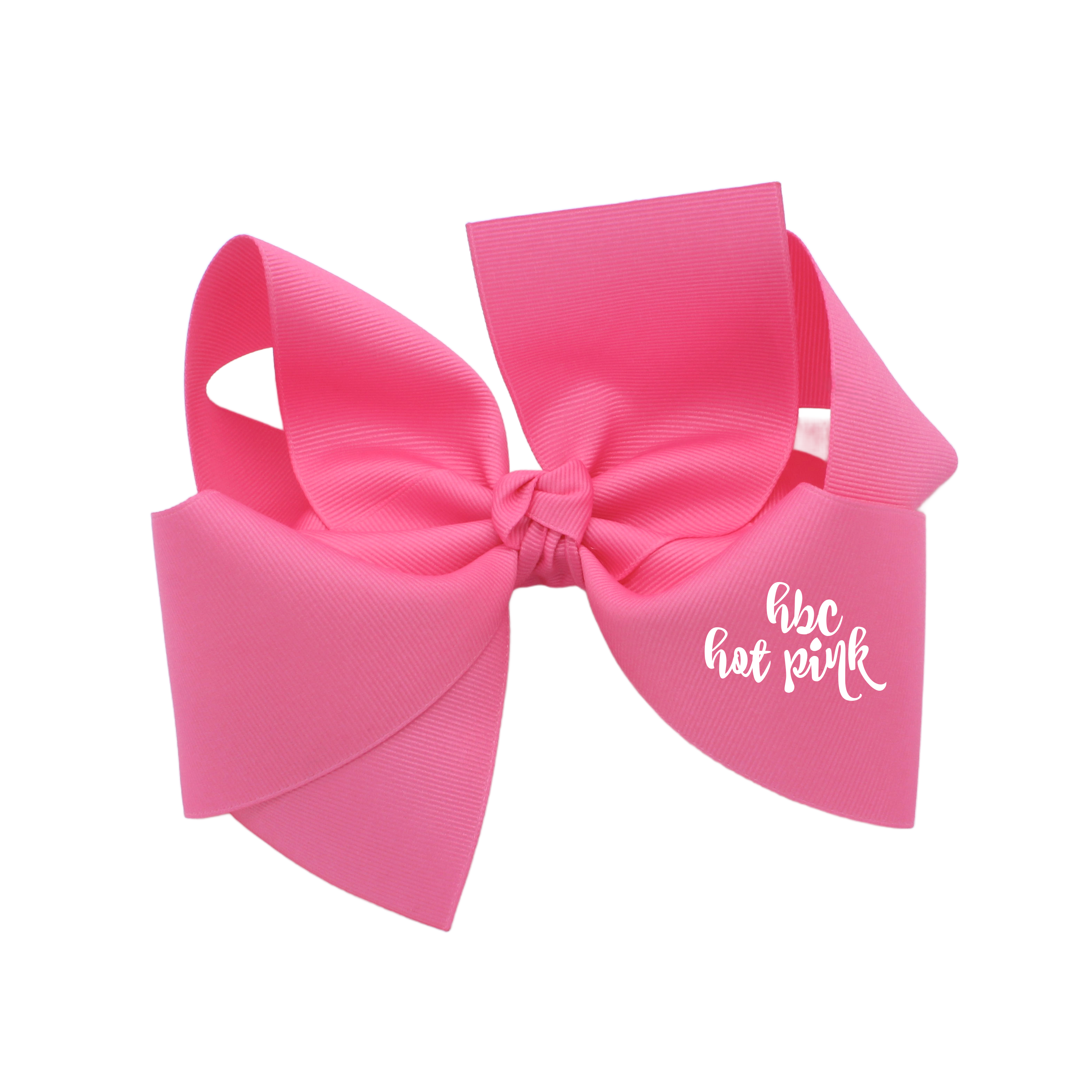 {Hot Pink} Hair Bow - STIFF GROSGRAIN