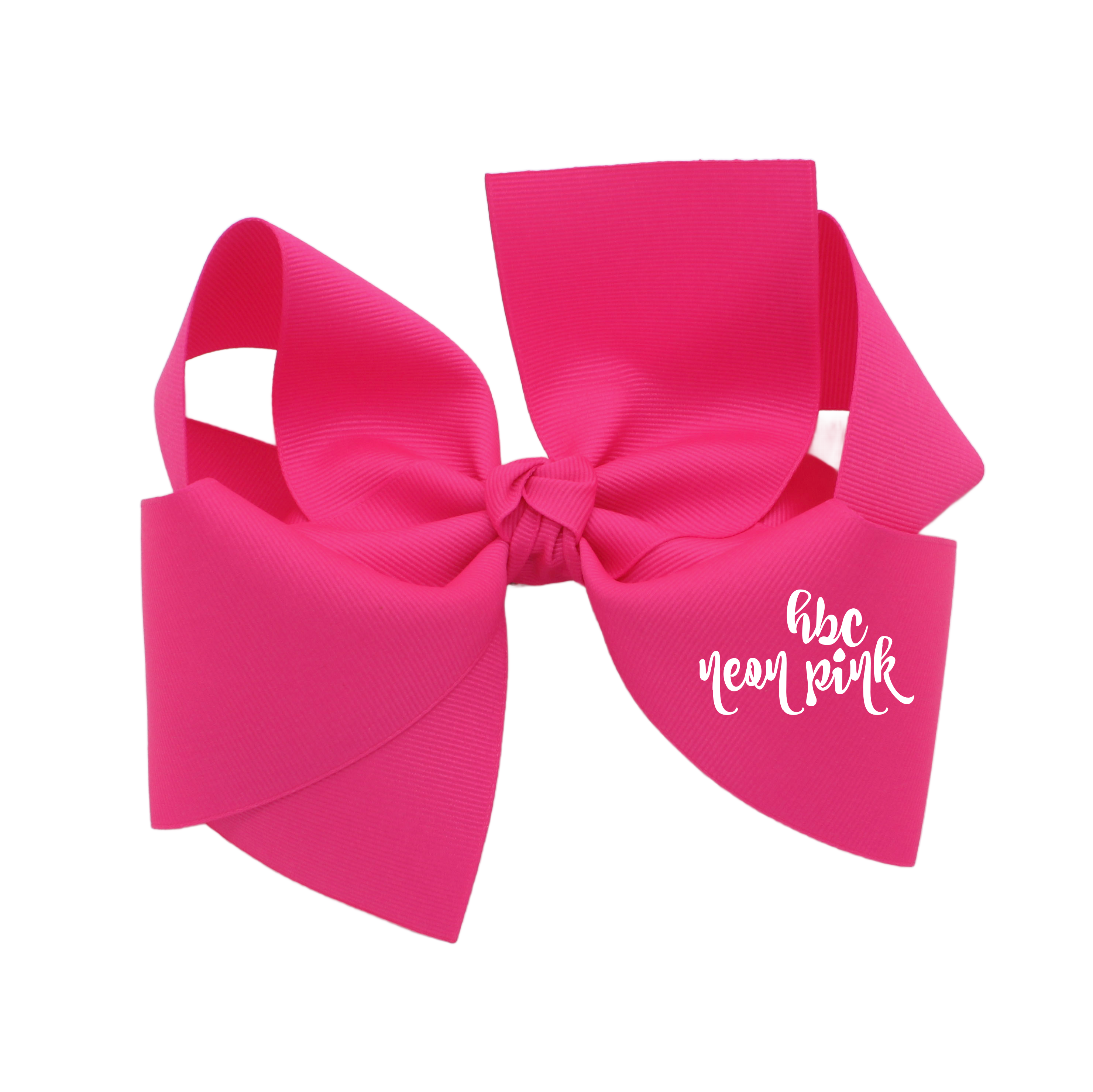 {Neon Pink} Hair Bow - STIFF GROSGRAIN