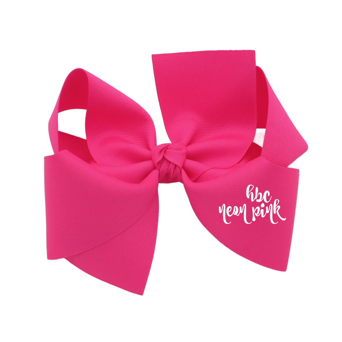 {Neon Pink} Hair Bow - STIFF GROSGRAIN