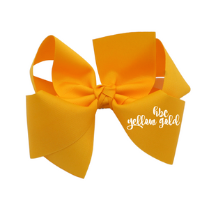 {Yellow Gold} Hair Bow - STIFF GROSGRAIN