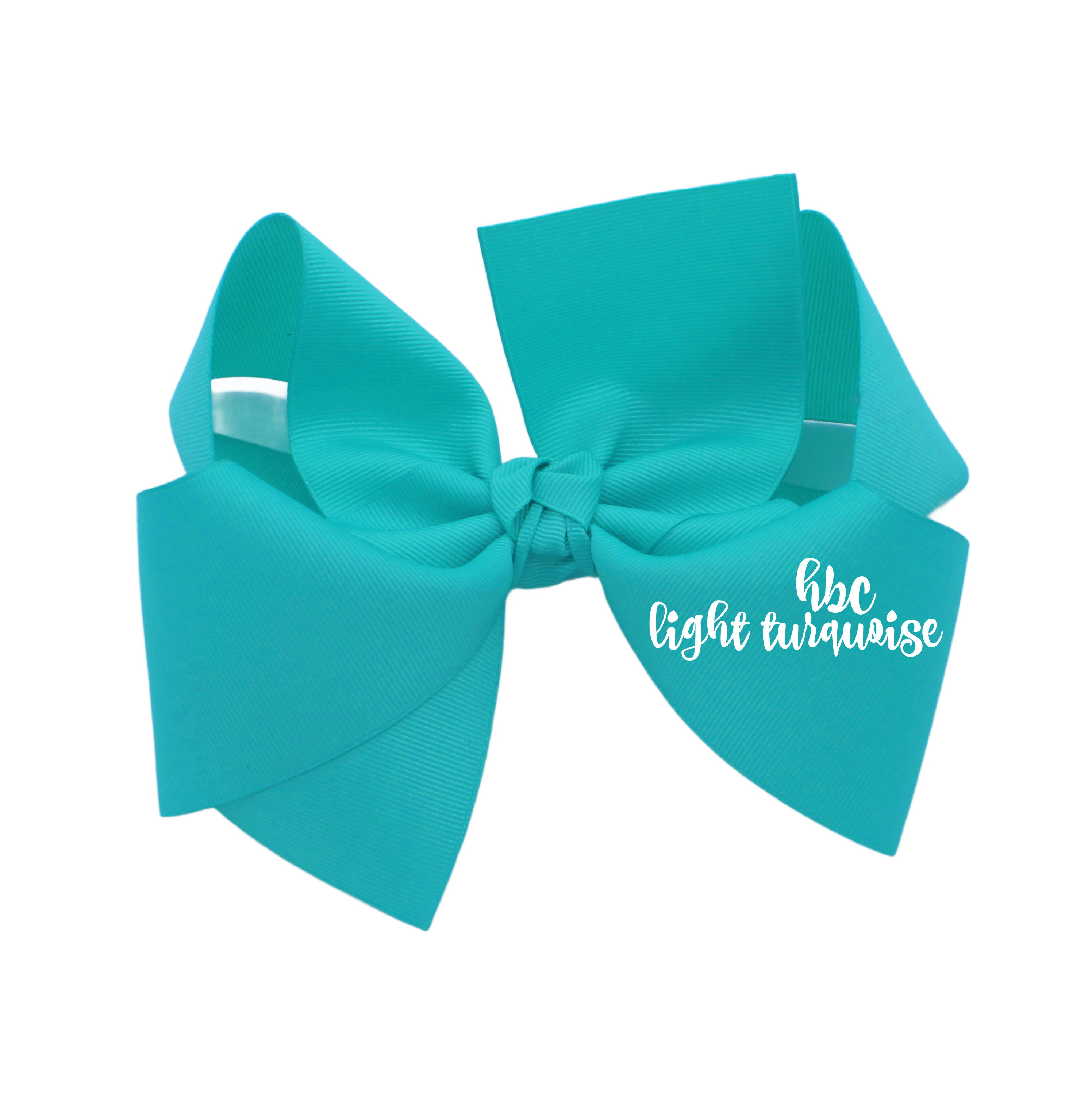 {Light Turquoise} Hair Bow - STIFF GROSGRAIN Main image