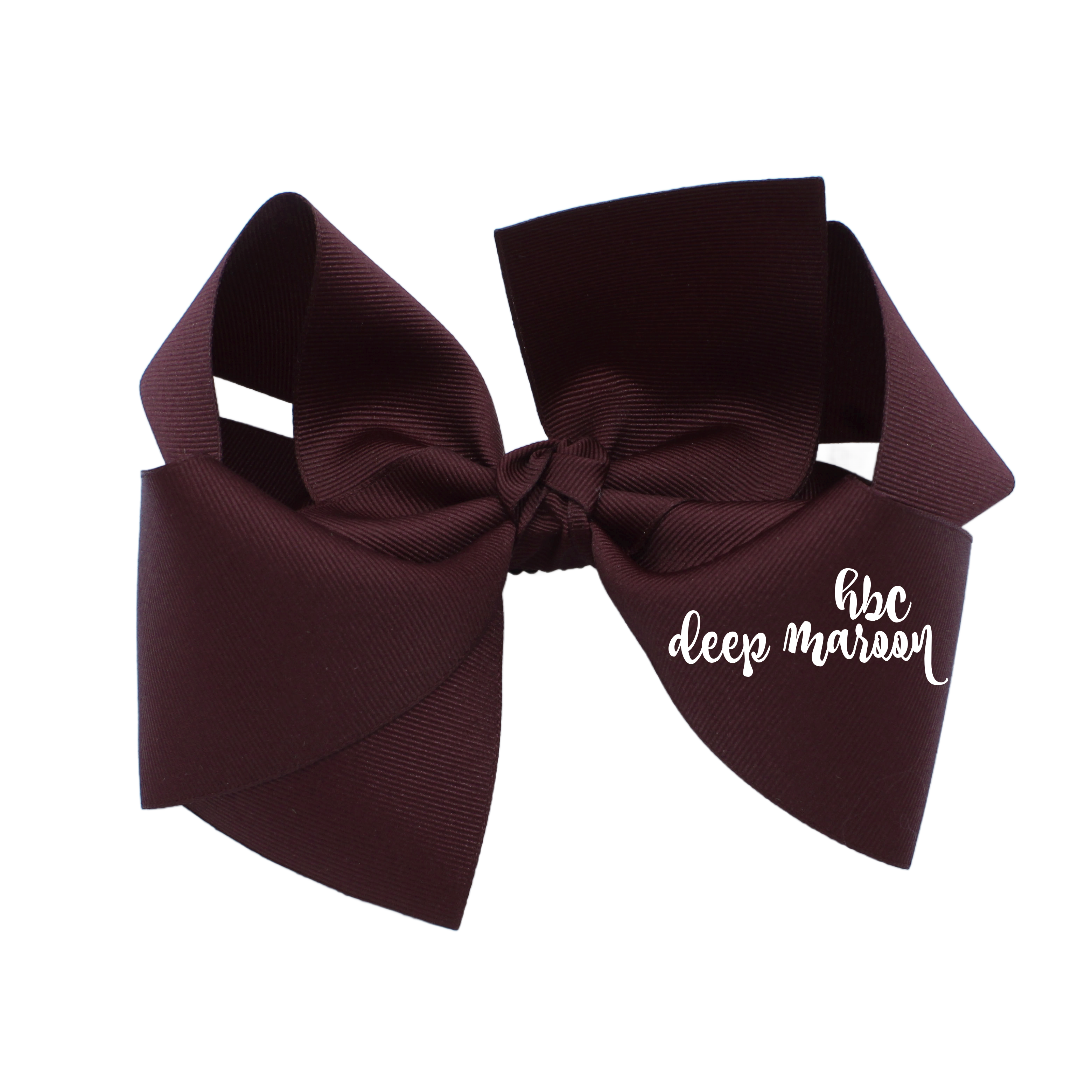 {Deep Maroon} Hair Bow - STIFF GROSGRAIN