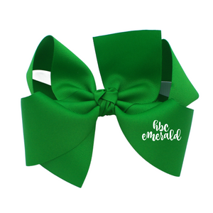 {Emerald} Hair Bow - STIFF GROSGRAIN