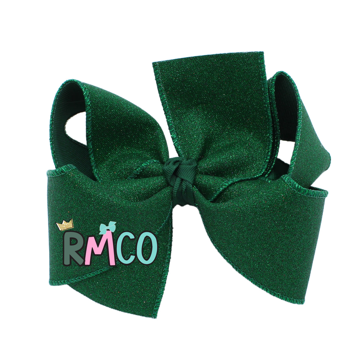 {Merry Sparkle} Hair Bow in FOREST