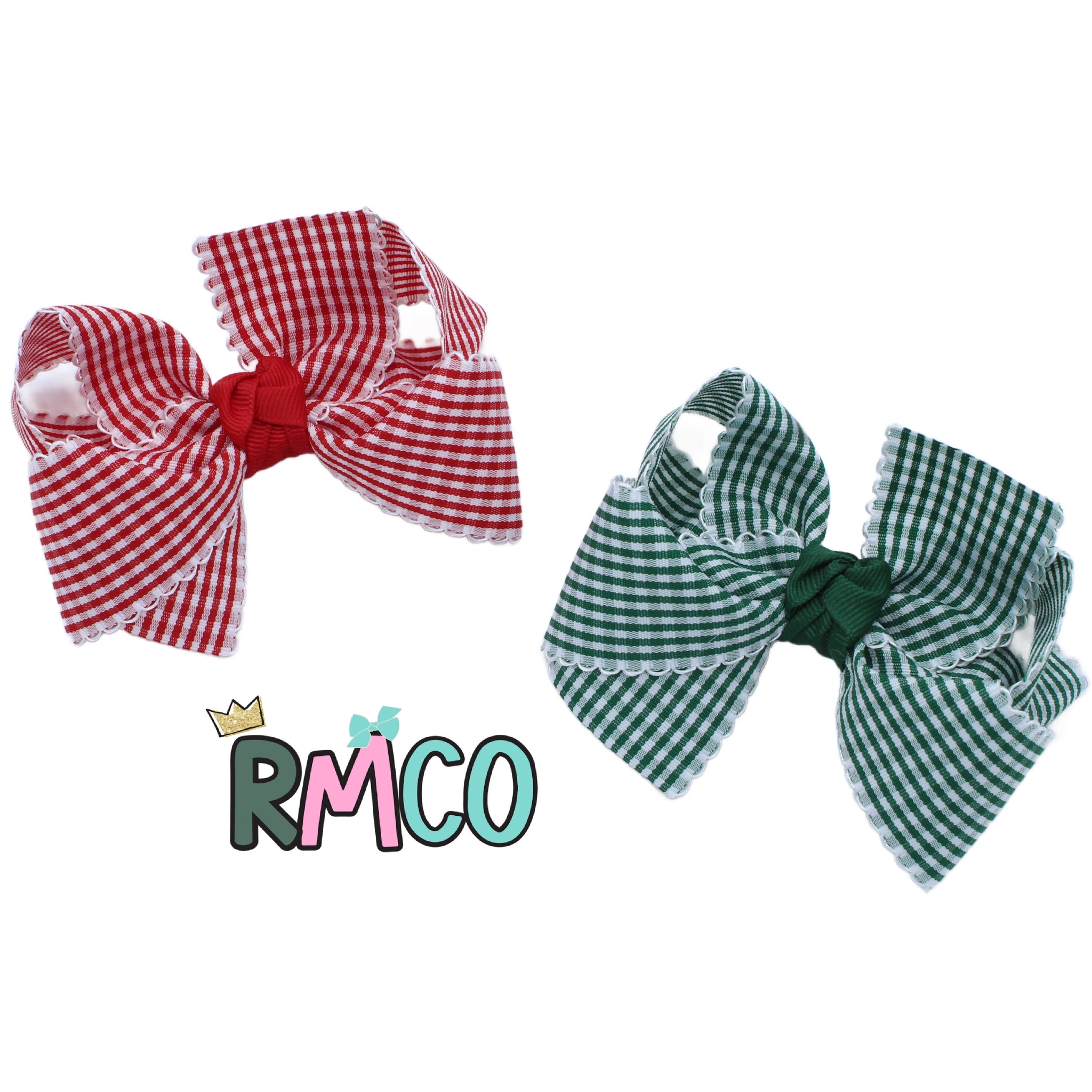 {Gingham Lace} Hair Bow