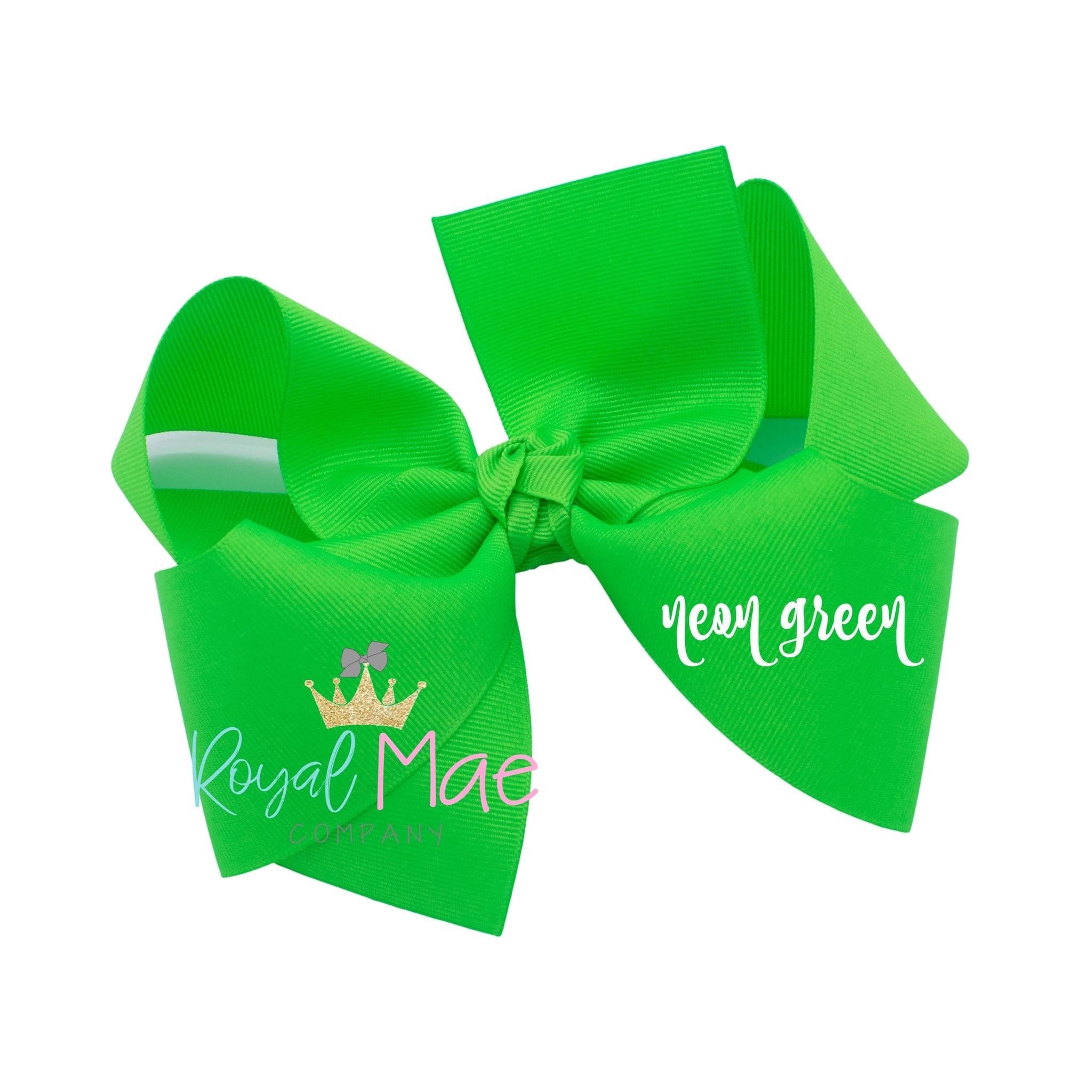{Neon Green} Hair Bow Main image