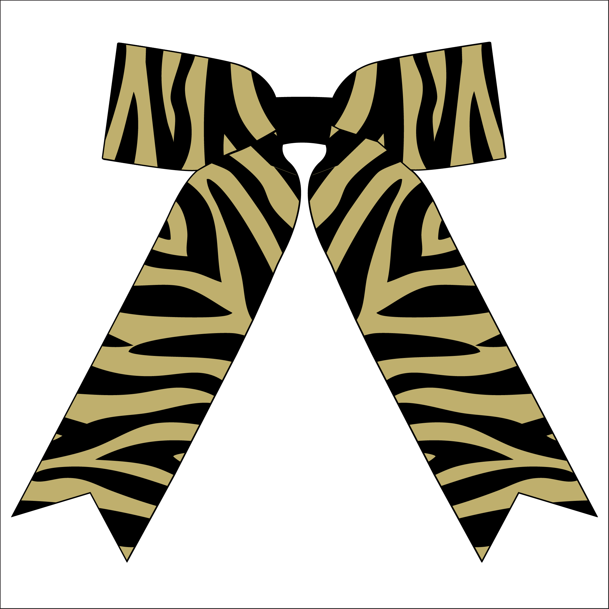 {Mane Event} Tigers Sailor Bow - BLACK & GOLD