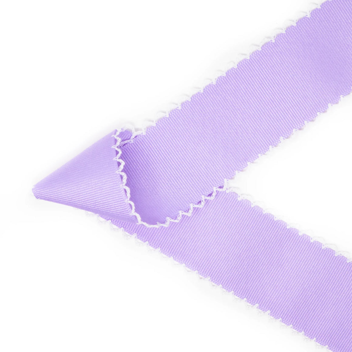 {Light Orchid/White} Moonstitch Hair Bow