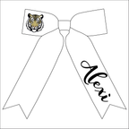 {Eye of the Tiger} Sailor Bow - BLACK & GOLD