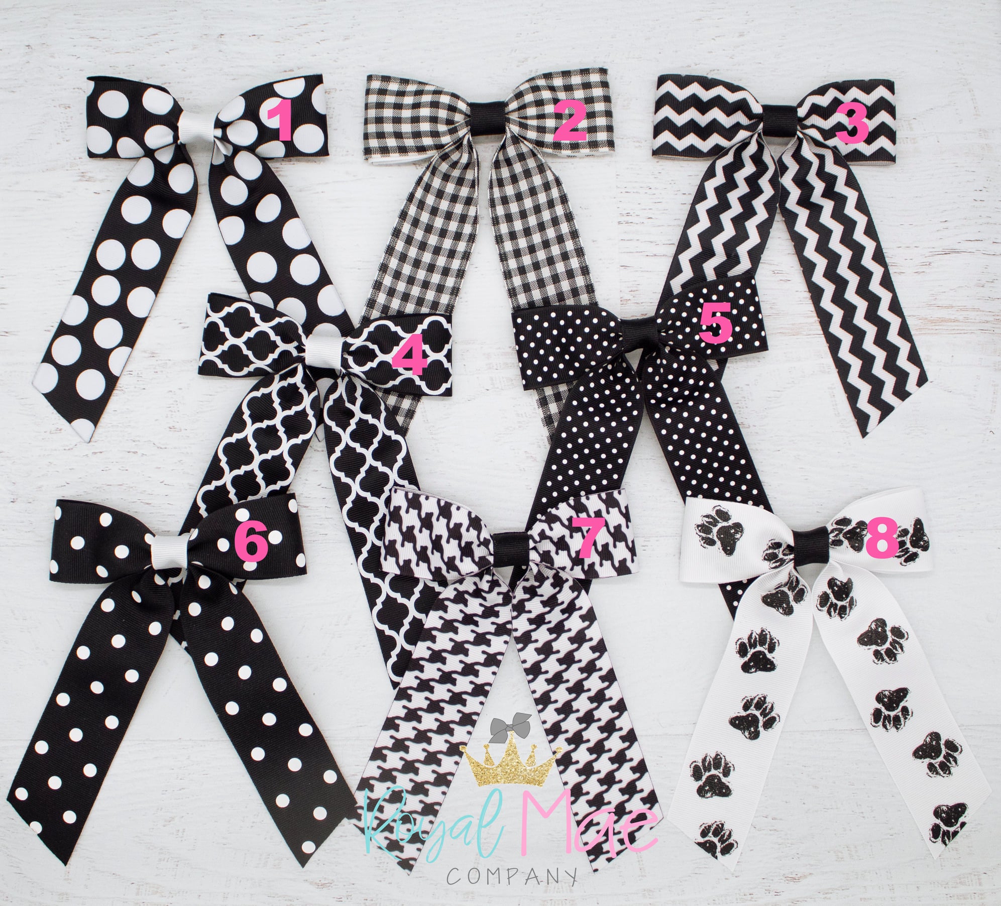 Sailor Bows {black/white} Main image