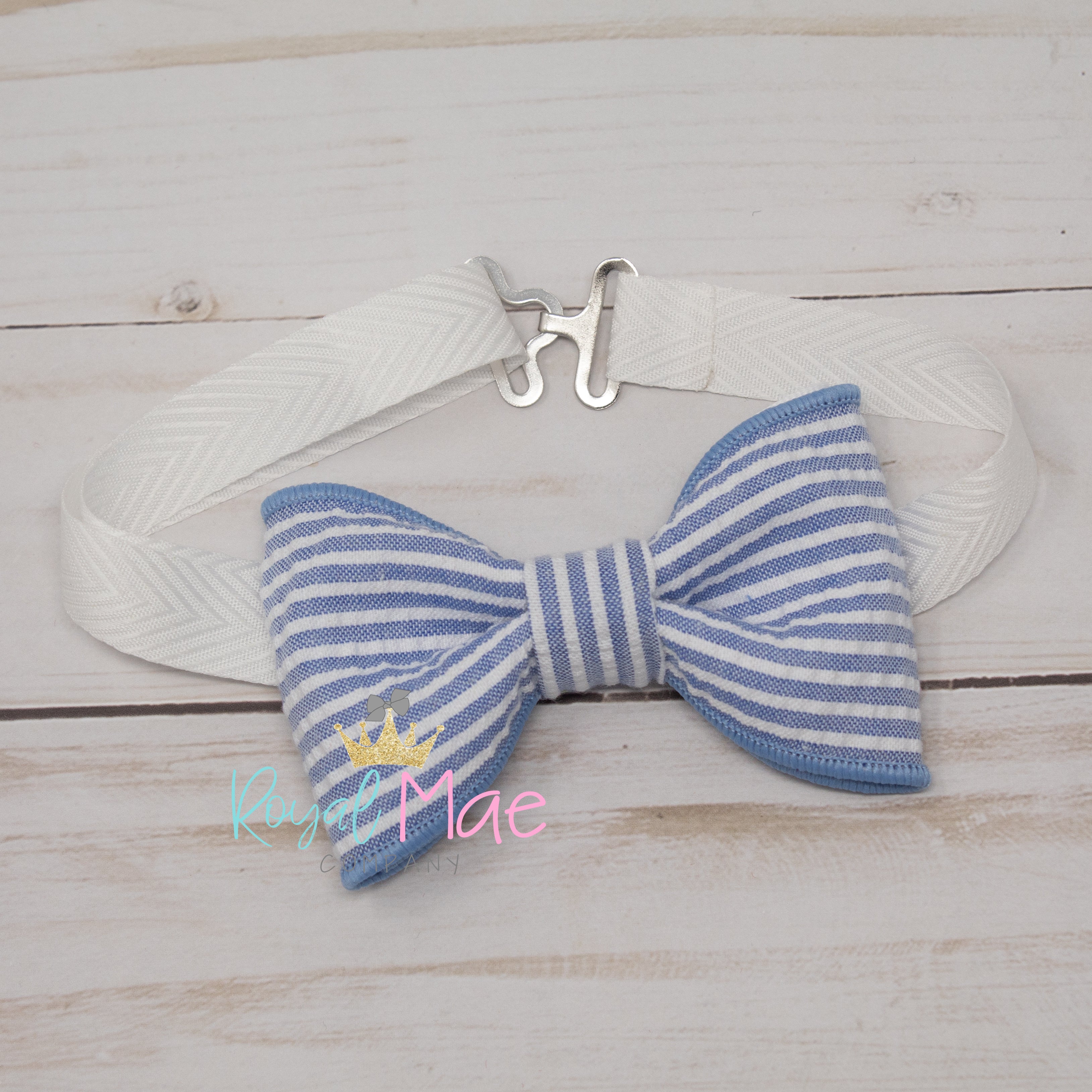 {Seersucker} BOYTIE in BLUE