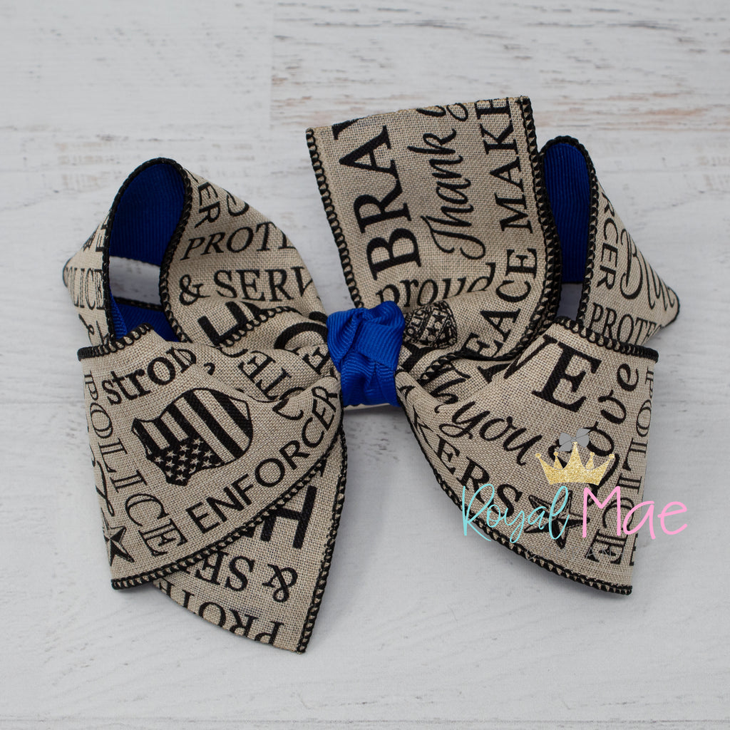 {Law + Order} Hair Bow