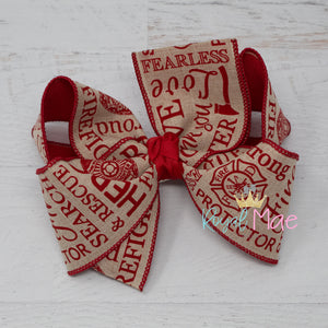 {Search + Rescue} Hair Bow