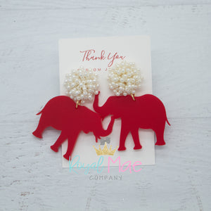 {Elephant} Acrylic Earrings