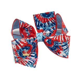 {Red, White & COOL} Hair Bow