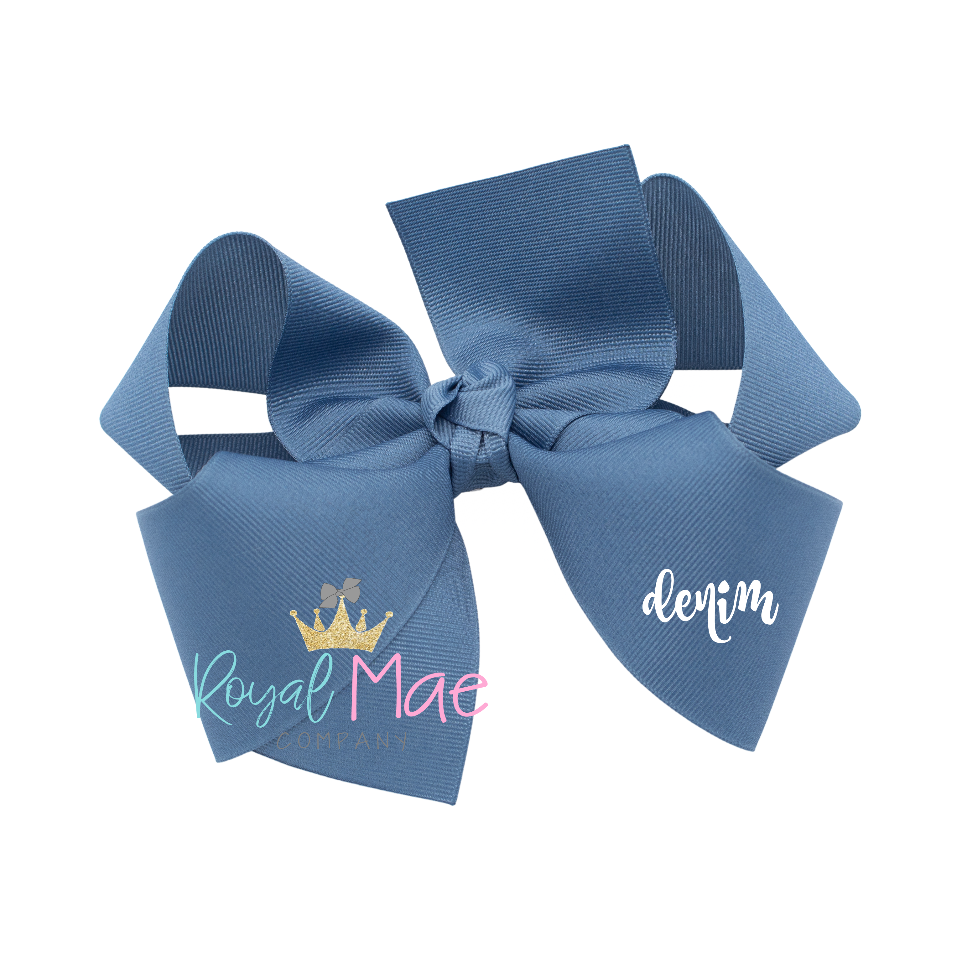 {Denim} Hair Bow