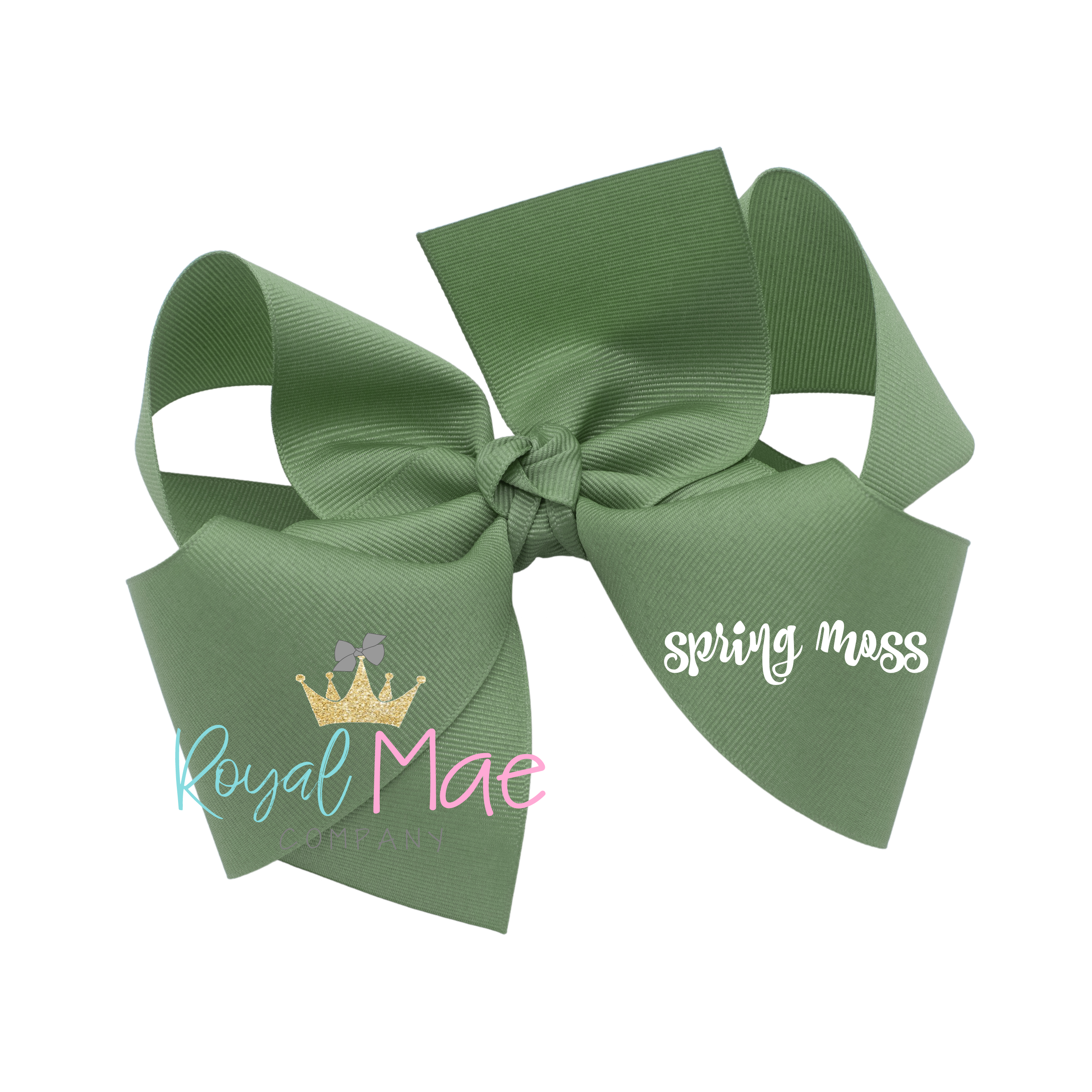 {Spring Moss} Hair Bow Main image