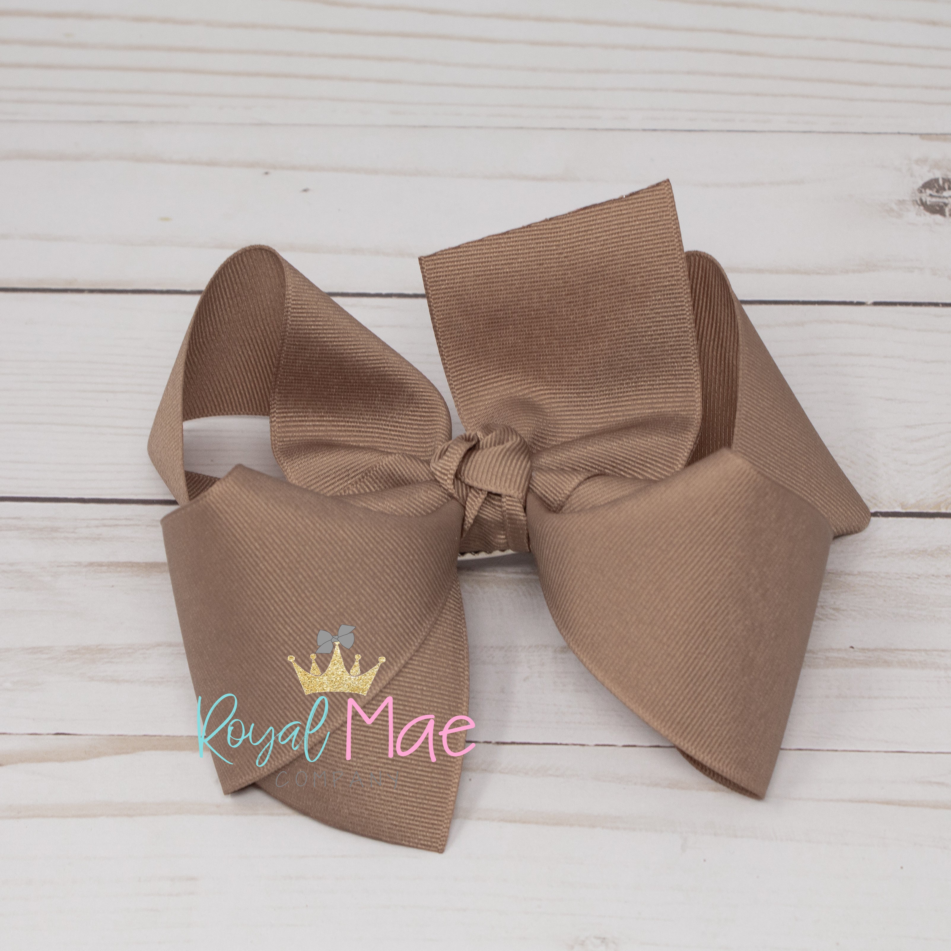 {Taupe} Classic Hair Bow Main image