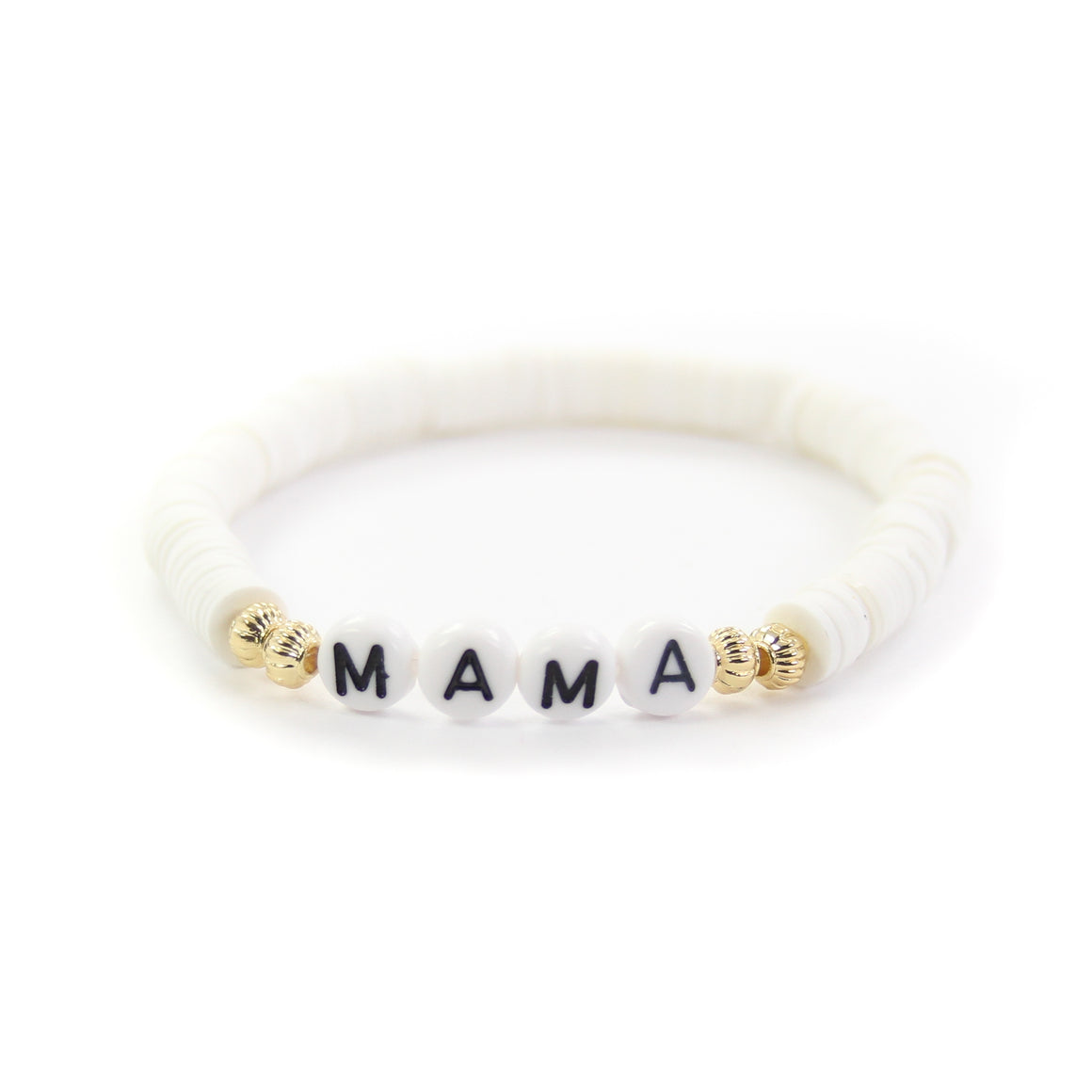 White Mama - Bracelet- Heishi Bracelet